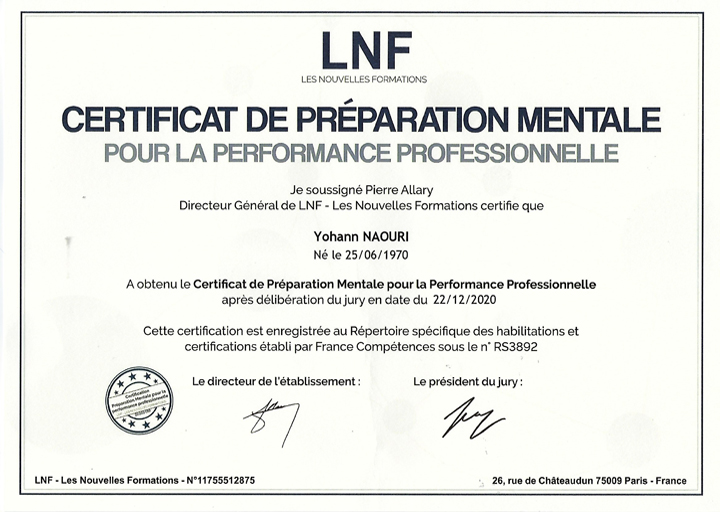 Image d'une certification reconnue par l'état